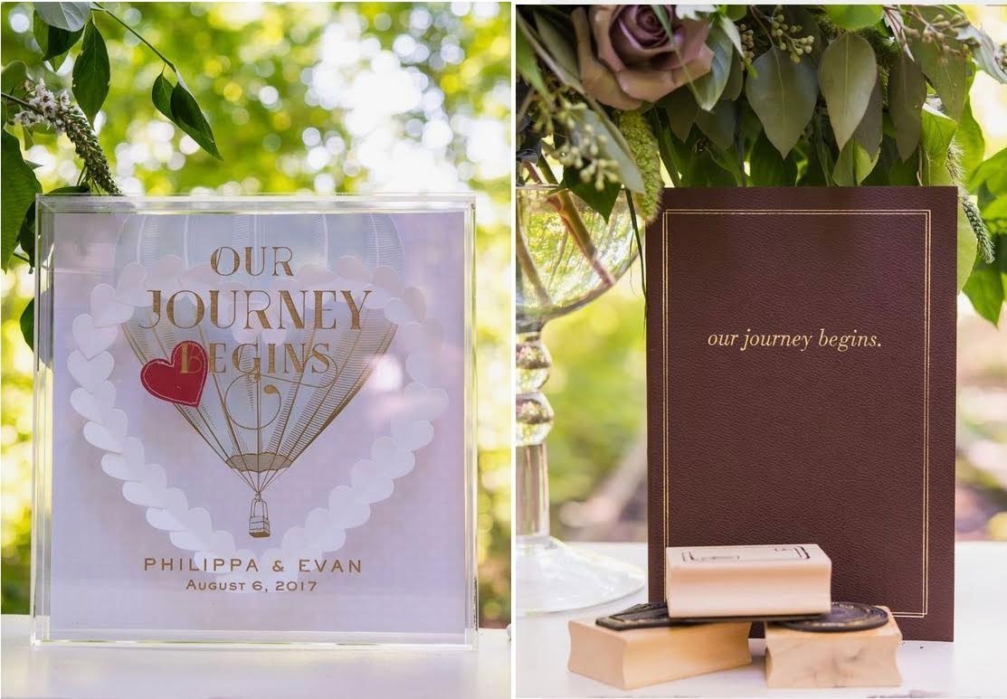 decor mariage theme voyage livre d'or